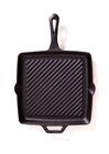 Ribbed Square Cast Iron Skillet - 11”