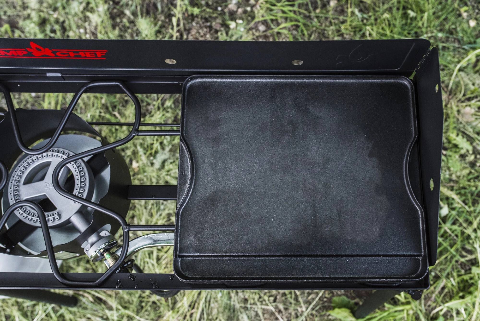 Camp chef explorer deluxe face plate 2 burner stove clearance